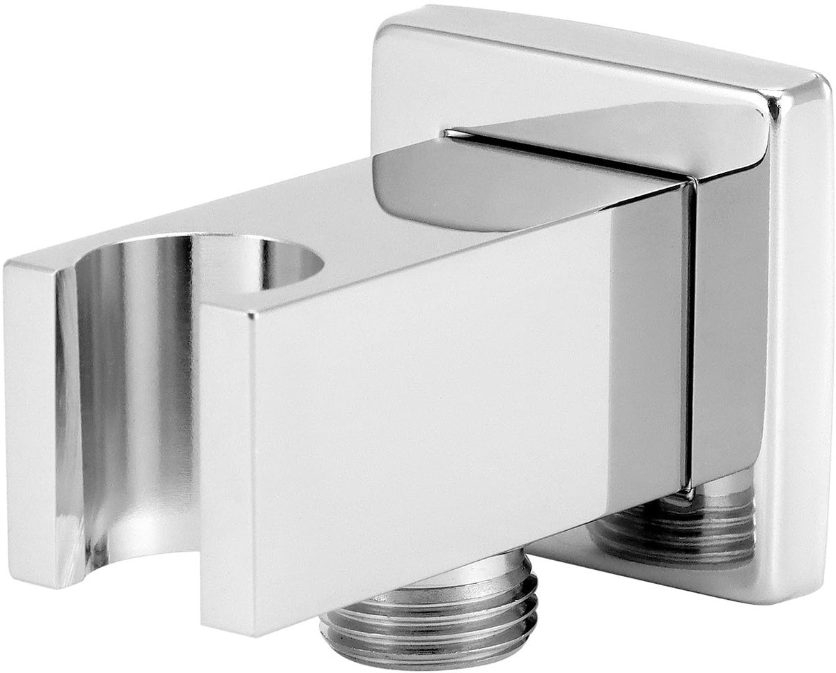 Dailygoods - Chromen Slangverbinding met Handdouche Houder - Universeel en Eenvoudig te In