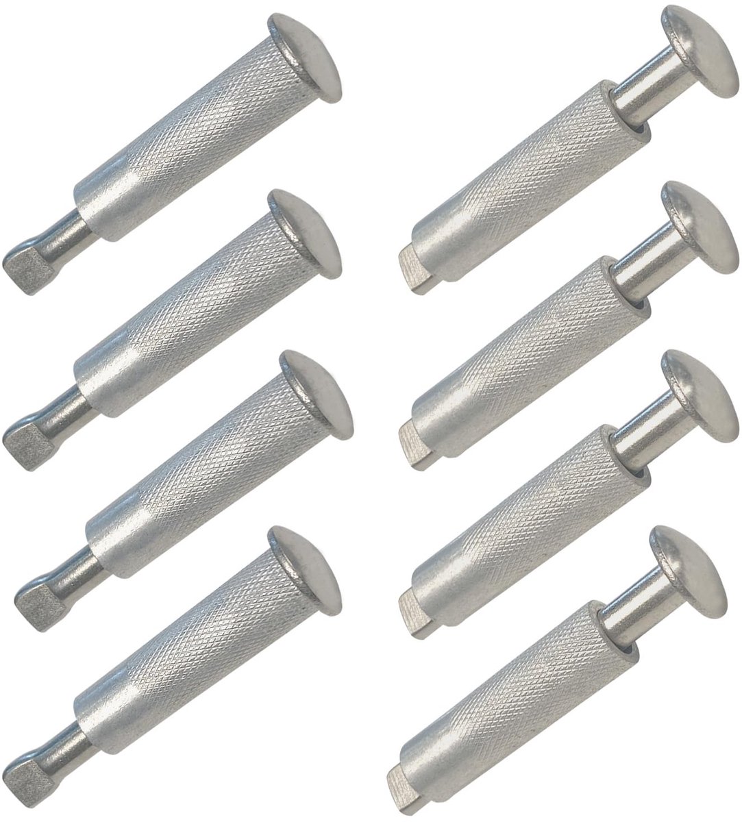 Dailygoods- Pitonafdekking 8 Stuks - Roestvrij Staal - Uittrekbare Oogbout - Zwembadankerschroef - Stevig en Duurzaam - Eenvoudige Installatie - Zwembadafdekking