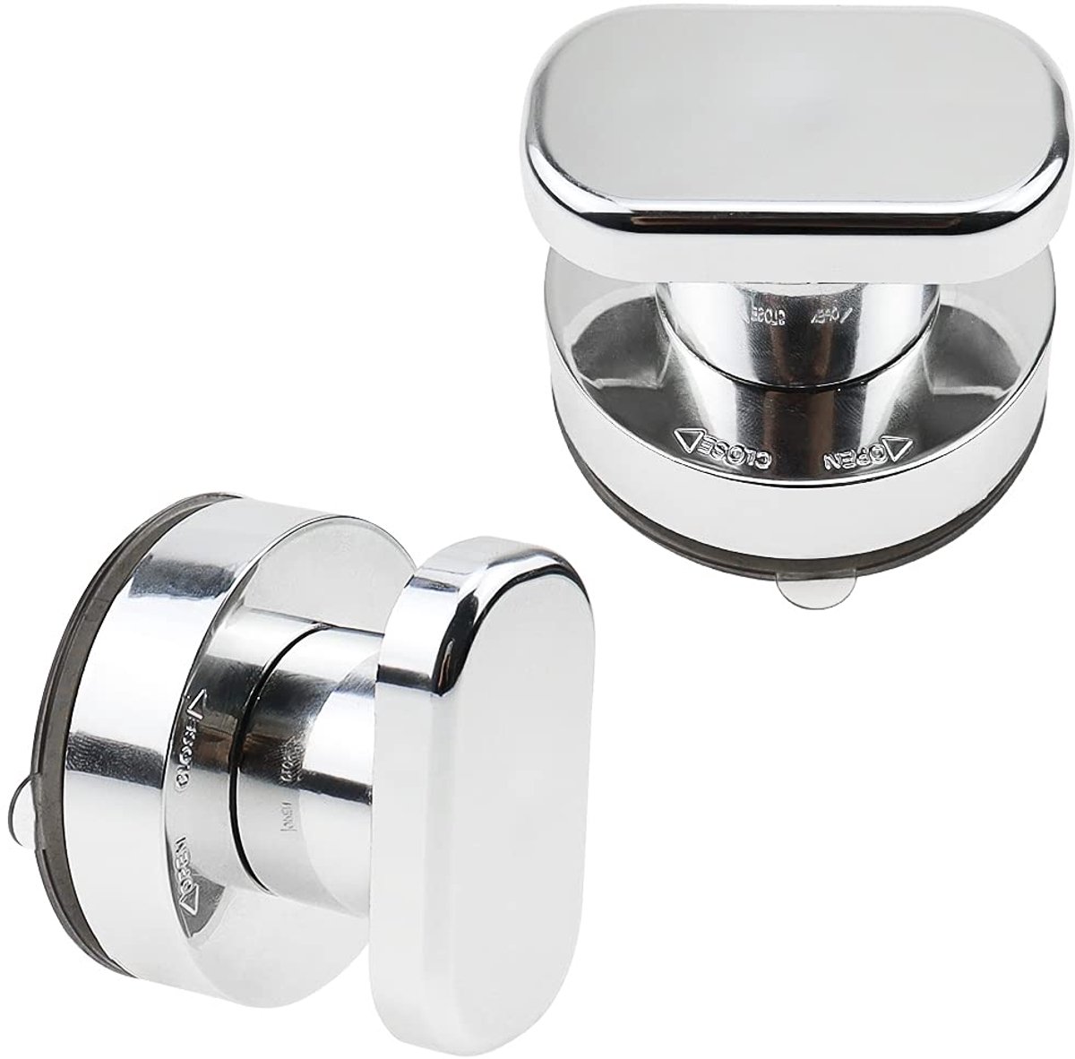 Dailygoods - 2 Stuks Zuignap Handgrepen - Herbruikbare Handgrepen voor Deuren