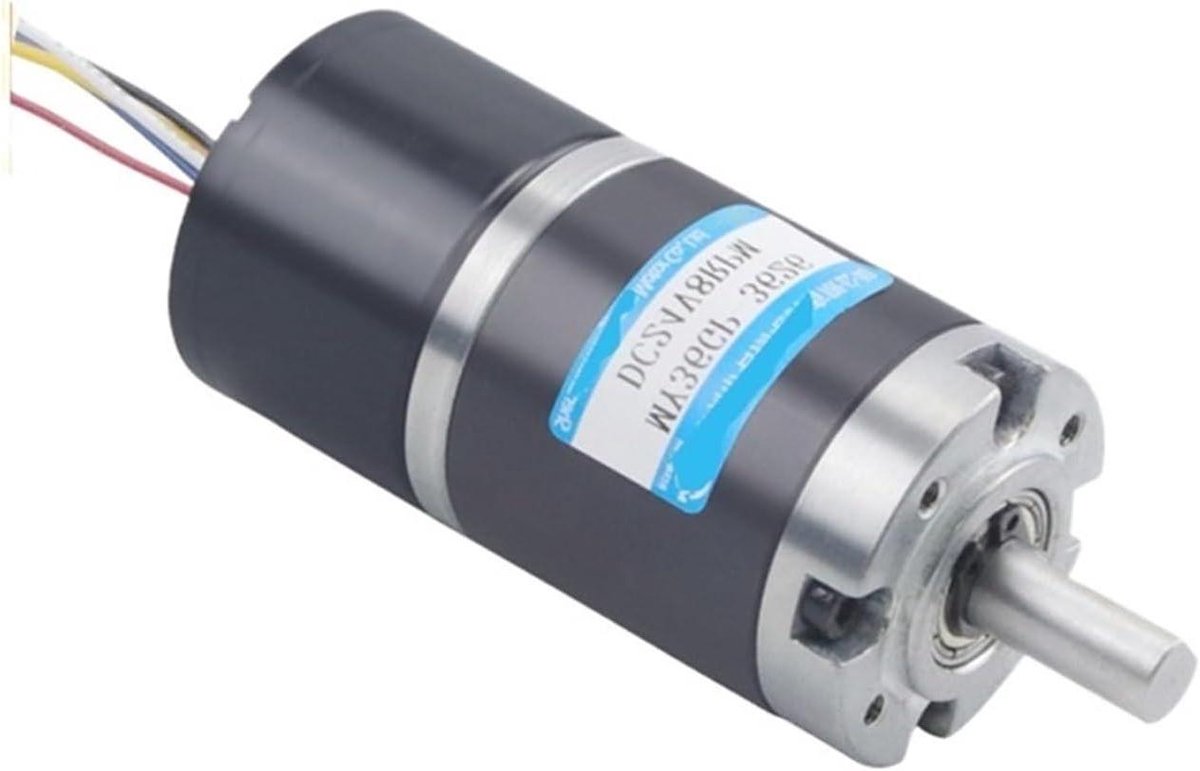 Miniatuurmotor - Planetaire motor DC motor - Krachtoverbrenging - Hoog koppel - 100 kg.cm - Zilver