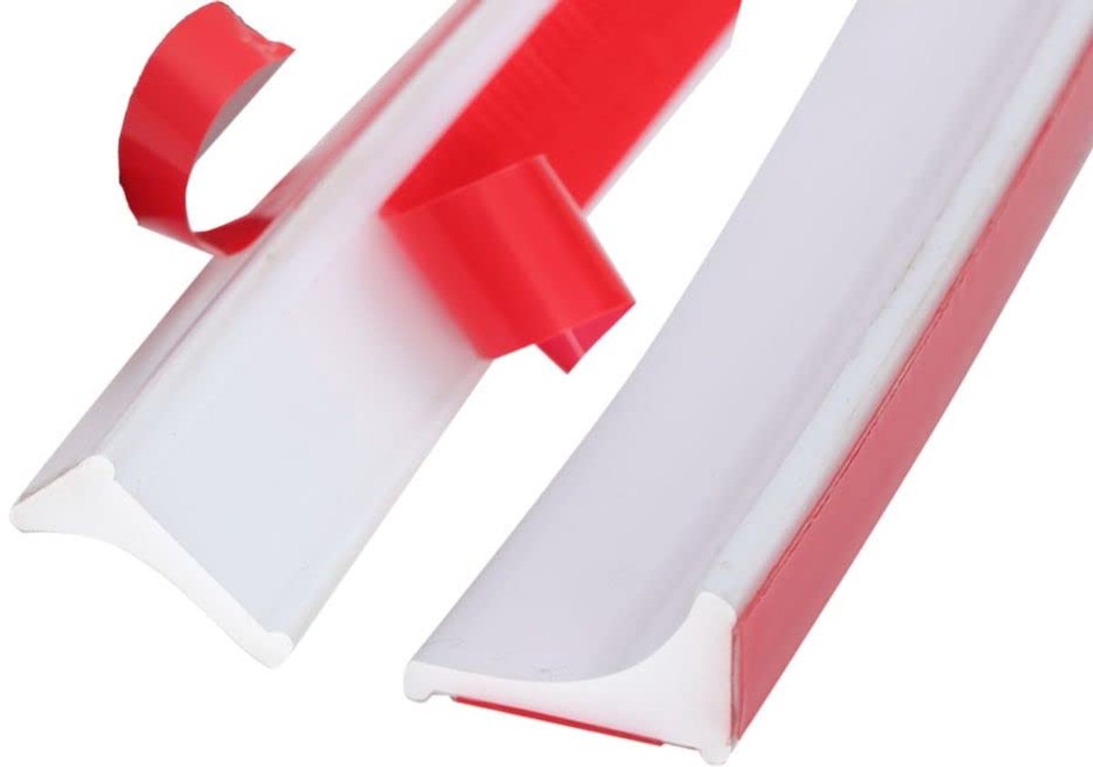 Dailygoods- Doucheafdichtstrip 2M - Siliconen Waterbarrière - Afdichtstrip voor Badkuip - Douchedrempel - Zelfklevende Kitstrip - Voor Natte Kamervloer - Waterdichtstrip
