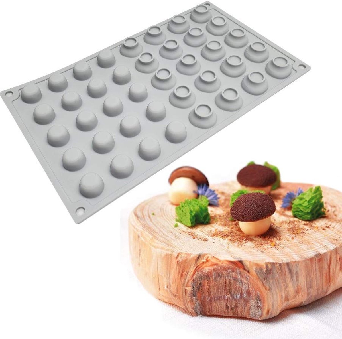 Dailygoods - Siliconen Cakevorm - Bakvorm voor Dessert Mousse met 40 Holes