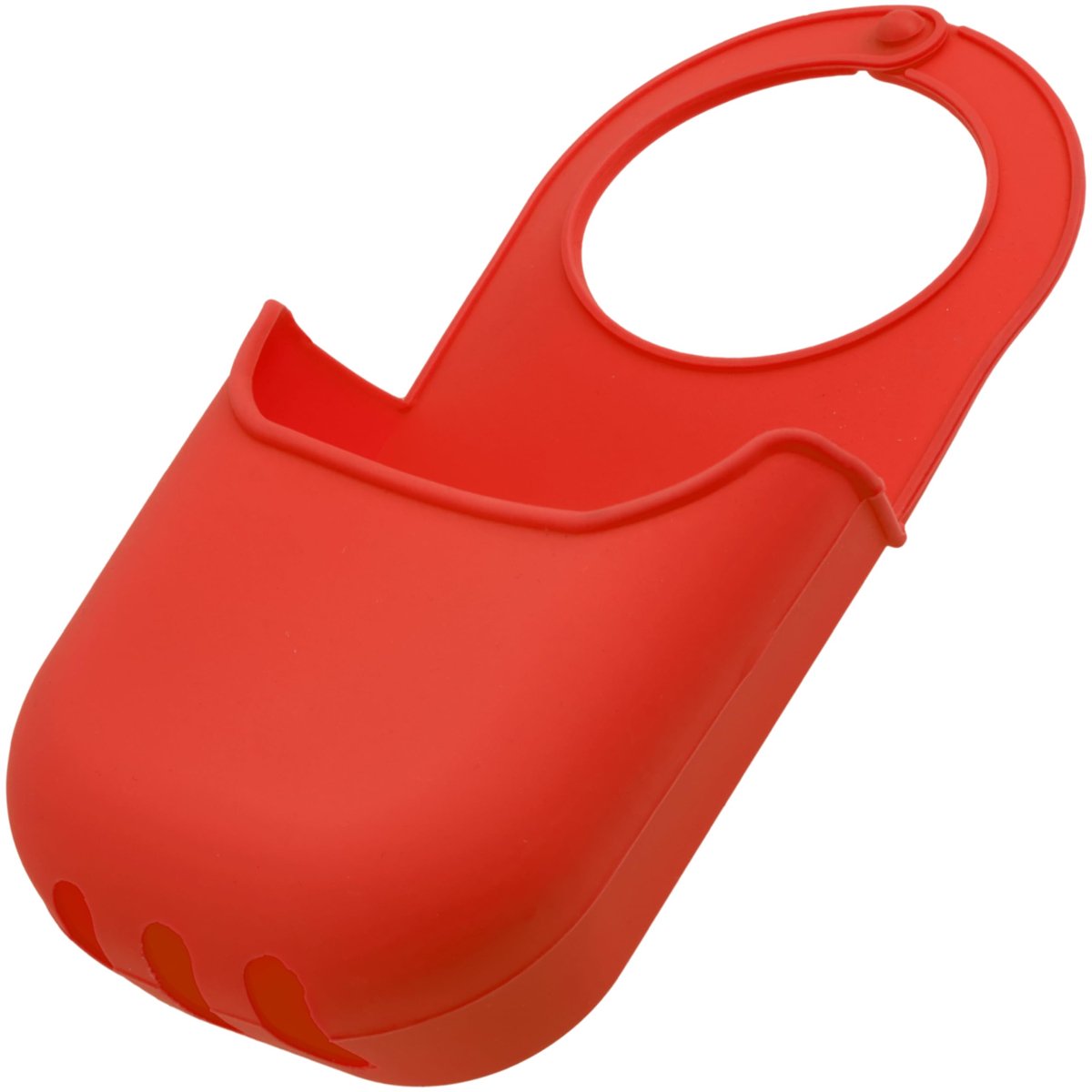 Dailygoods - C73700 Hangende Afwas Organizer met 1 Opbergtas - Rood van Silicone