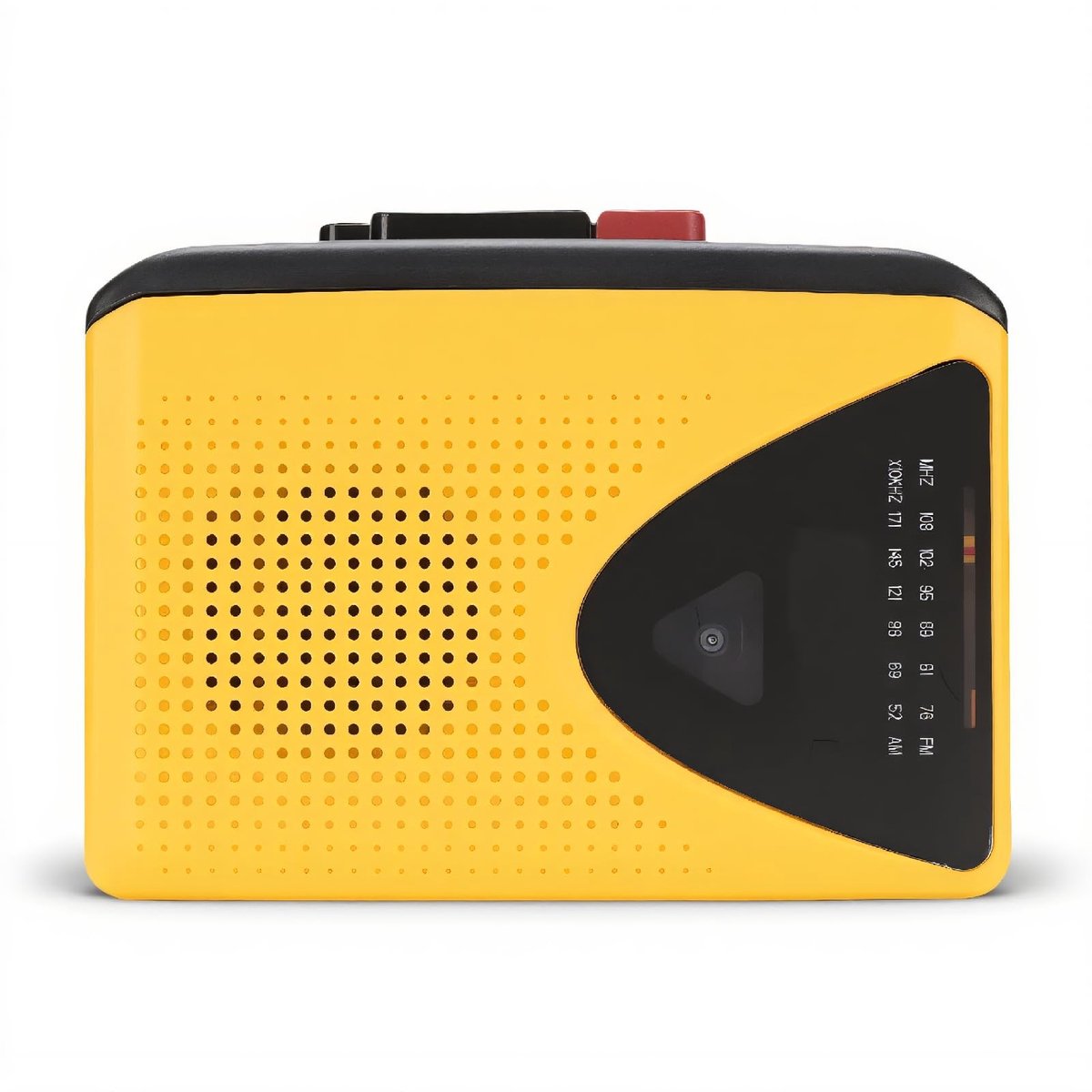 Dailygoods - Retro Cassette Speler met Grote Speaker en Hoofdtelefoon Jack - Draagbare AM FM Radio