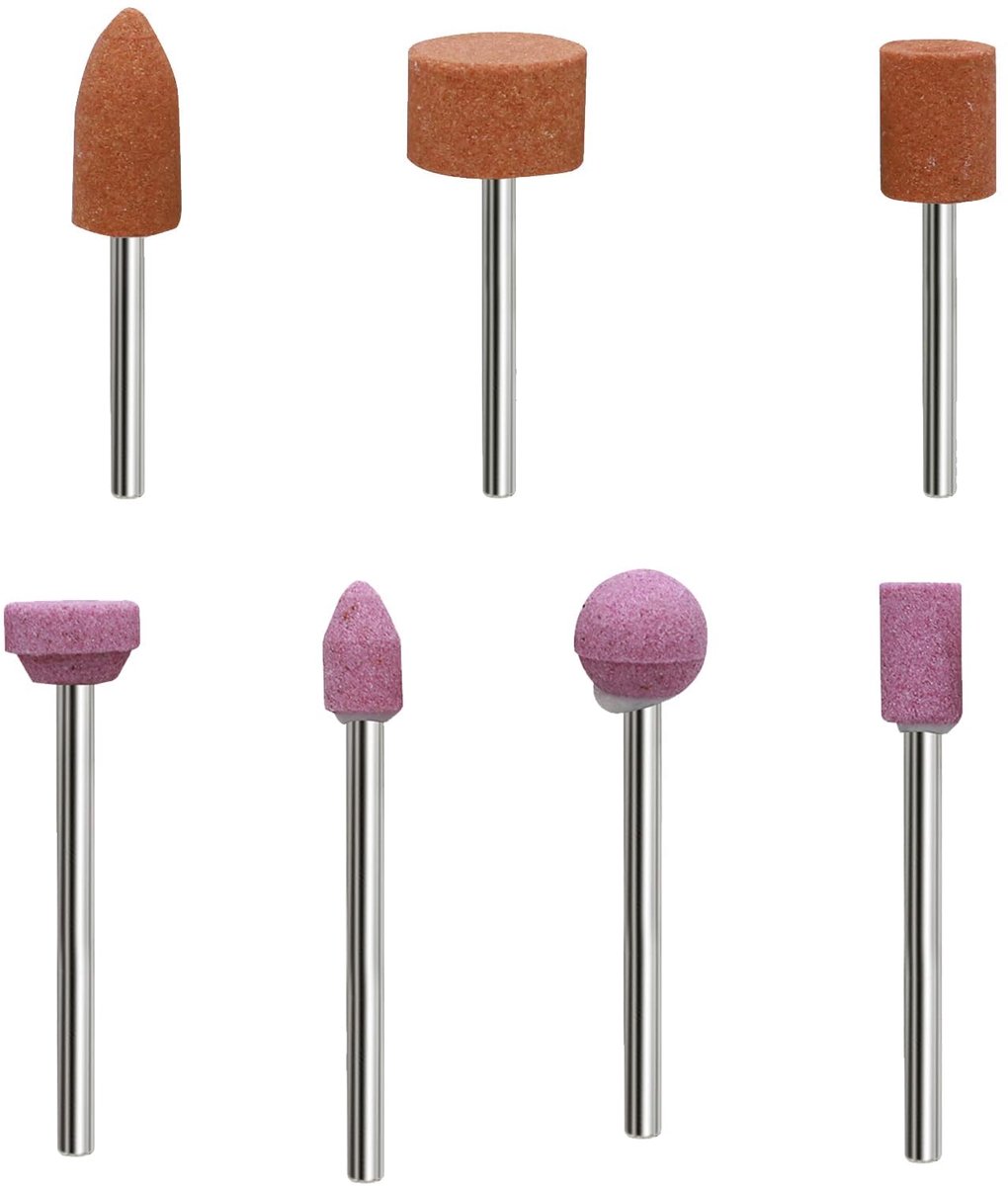 Dailygoods - 42-delige Corundum Slijppunt Set voor Dremel en Polijsten