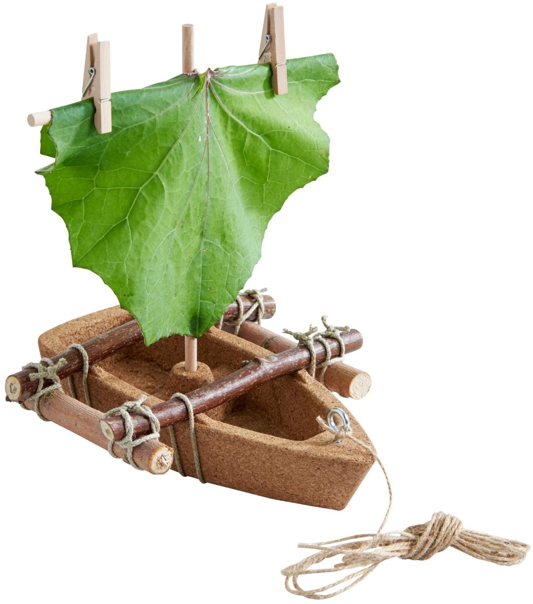 Dailygoods - Terra Kids Assembly Kit Cork Boat - Duurzaam Speelgoed voor Waterplezier