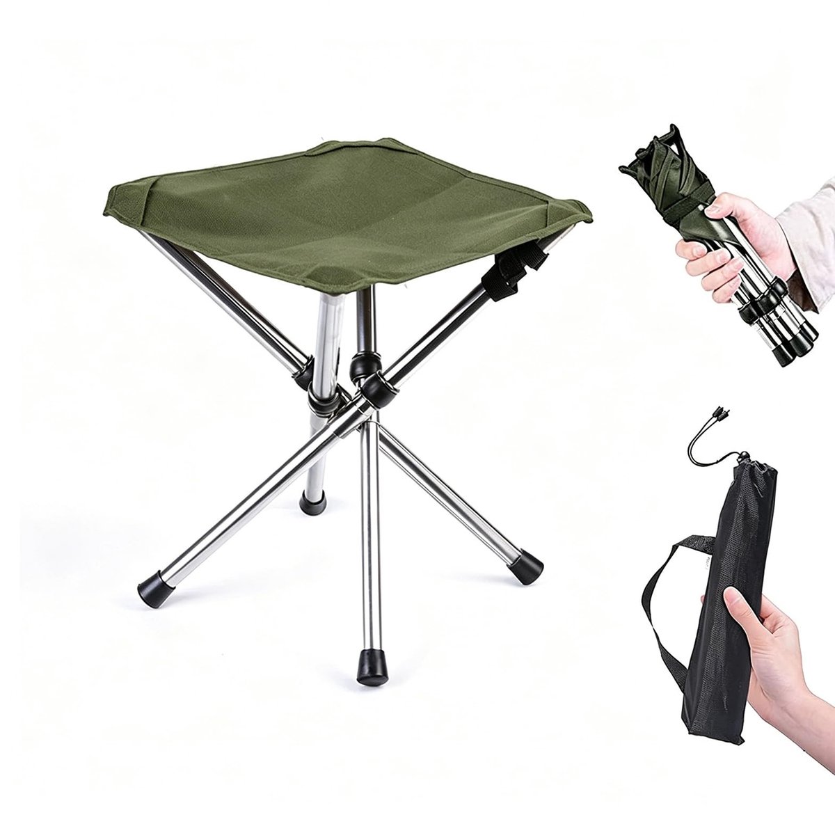 Dailygoods - Vouwbare Mini Campingstoel voor Buiten - Lichtgewicht en Duurzaam