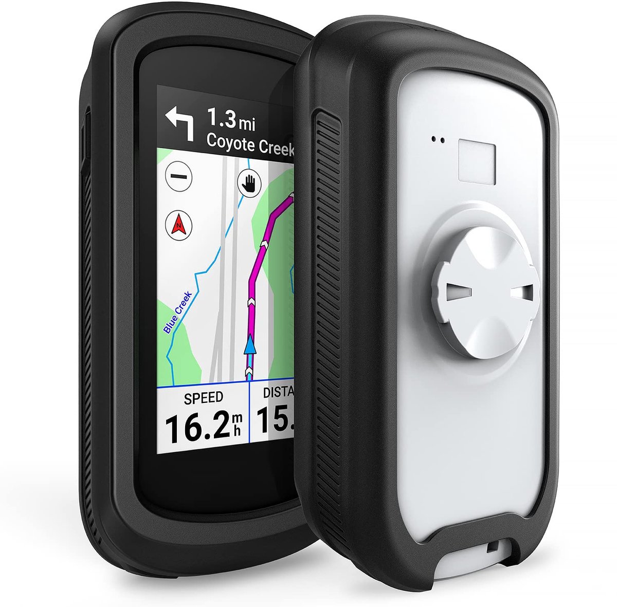 Dailygoods - Hoesje Compatibel met Garmin Edge Explore 2 - Siliconen Bescherming