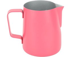Melkopschuimkan RVS - Opschuimer Werper - Latte Kunst Maken - Haviksnas Tuit - 380 ml - Rood