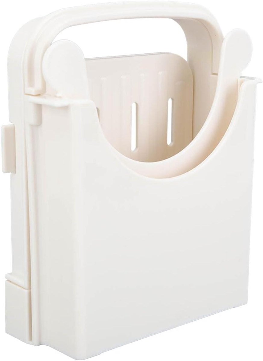 Opvouwbare Broodsnijder Brood Snijmachine Thuis Bakken Verstelbare Dikte 21 cm Lengte Wit