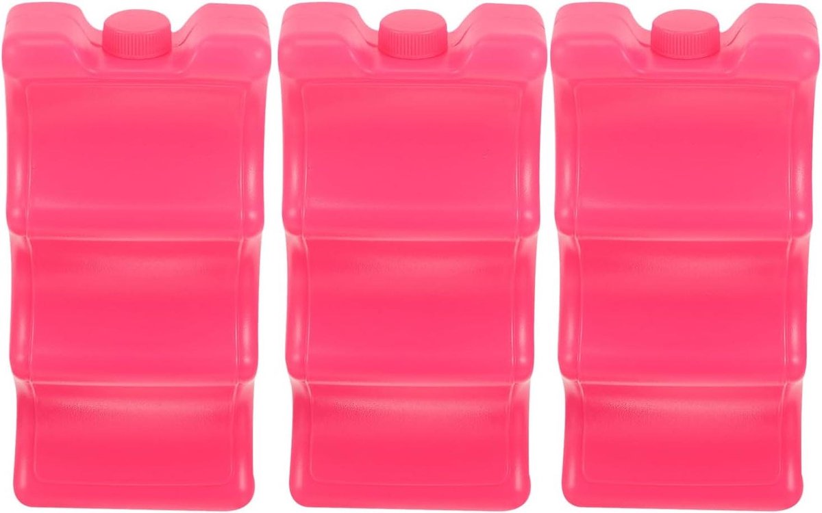 Koelelementen Moedermelk - Herbruikbare Ijspacks - Dranken Koel Houden - Lekvrije Constructie - 21 x 10 x 5 cm - Rood