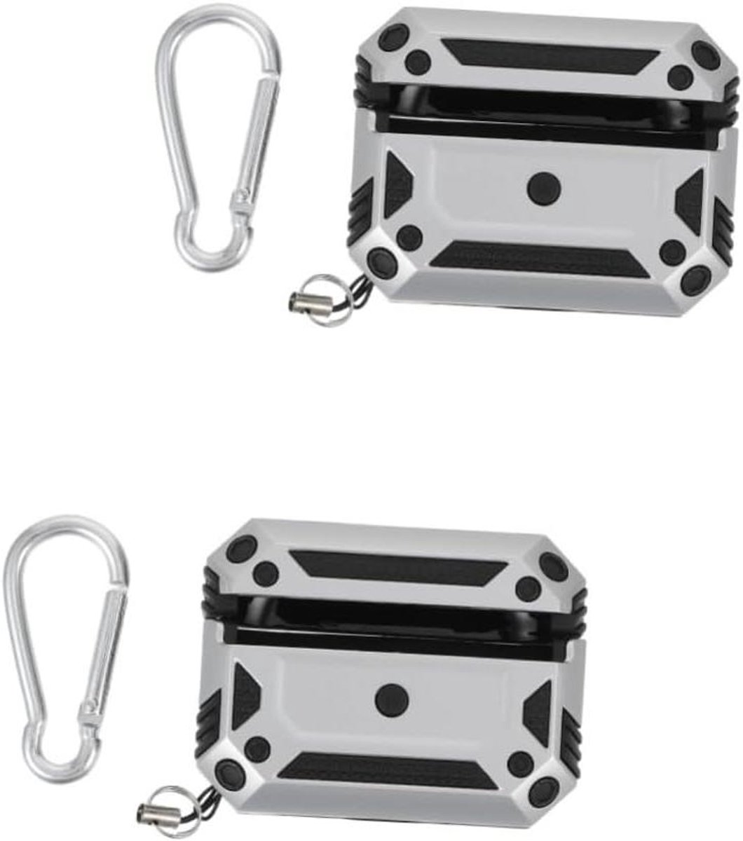 Hoofdtelefoon Hoesjes - Oortelefoon Etui - Bescherming Opbergen - Creatief Ontwerp - 6.5 x 5 x 5 cm - Zilver