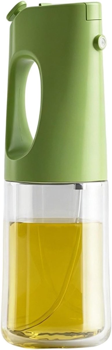 Olijfolie Dispenser - Oliespuit Fles - Gezond Koken - Gelijkmatige Nevel - 400 Milliliter - Transparant