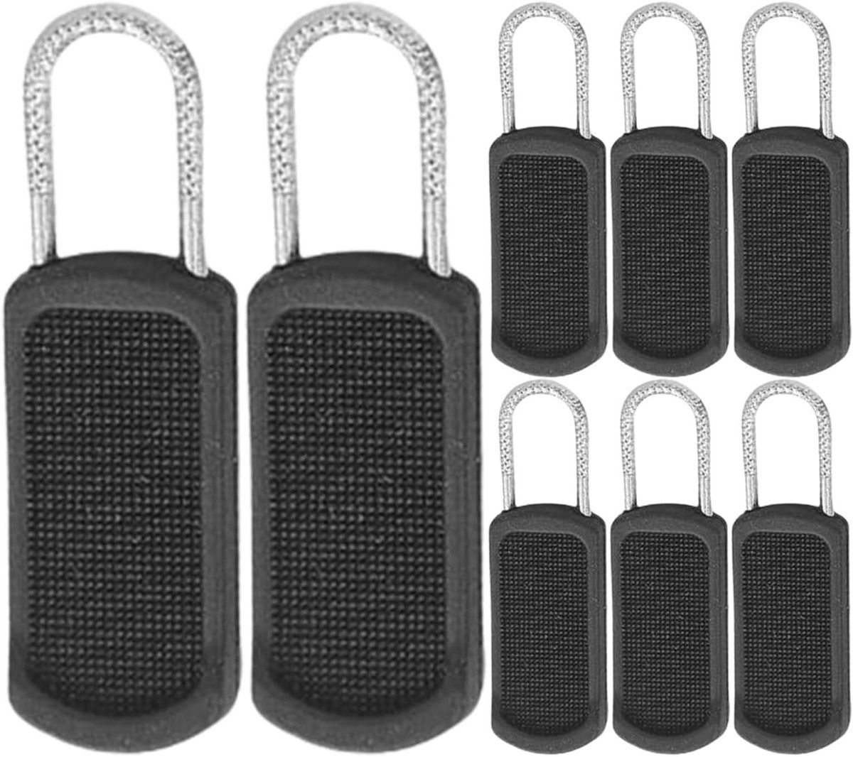 Vervangende Ritslipjes - Rits Reparatie Kit - Kleding Repareren - Afneembaar Ontwerp - 10 stuks - Zwart