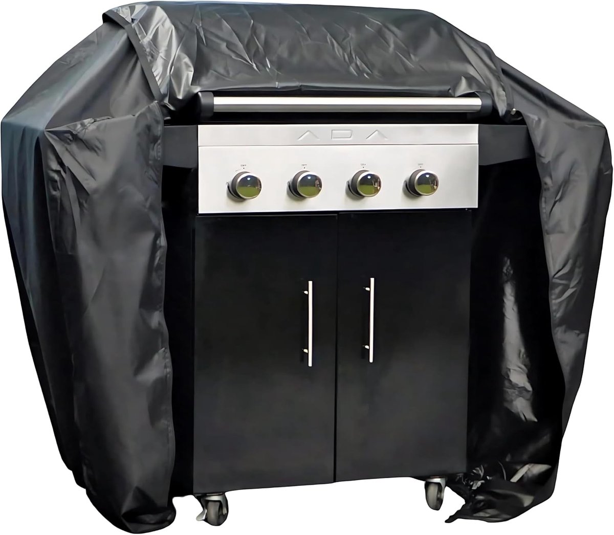 SnelShoppen - BBQ Hoes Waterdicht 145x70x120 cm - Duurzaam 210D Oxford, Ademend, UV Bestendig, Dubbele Rits voor Tuin, Camping en Feest