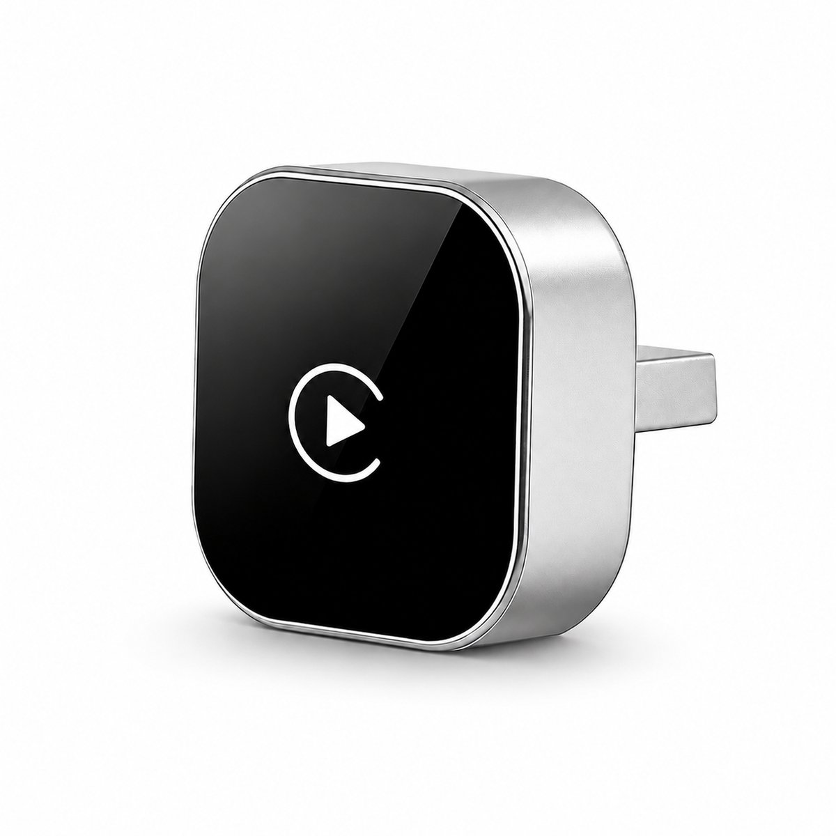 Brosendaal Draadloze CarPlay Dongle 2-in-1 – Auto Adapter geschikt voor Apple CarPlay en Android Auto – Bluetooth 5.4 – Plug & Play – Zilver