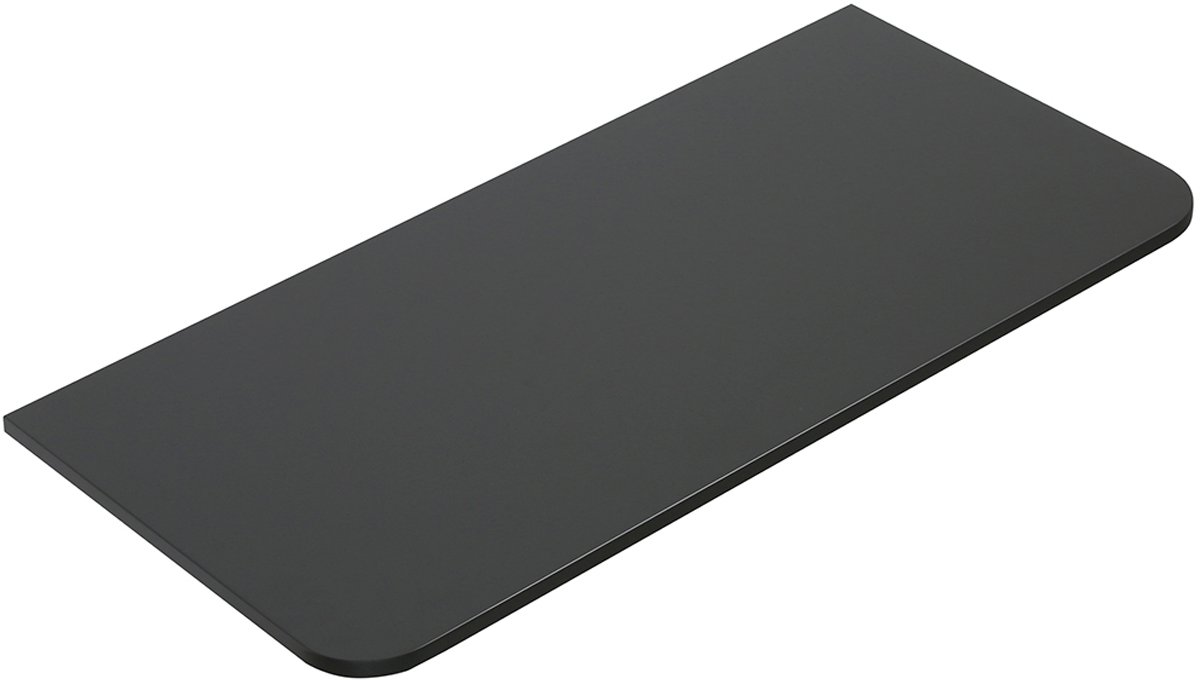 Wiesbaden Novira Topblad Afgeronde Hoeken - 120x48cm - Mat Zwart