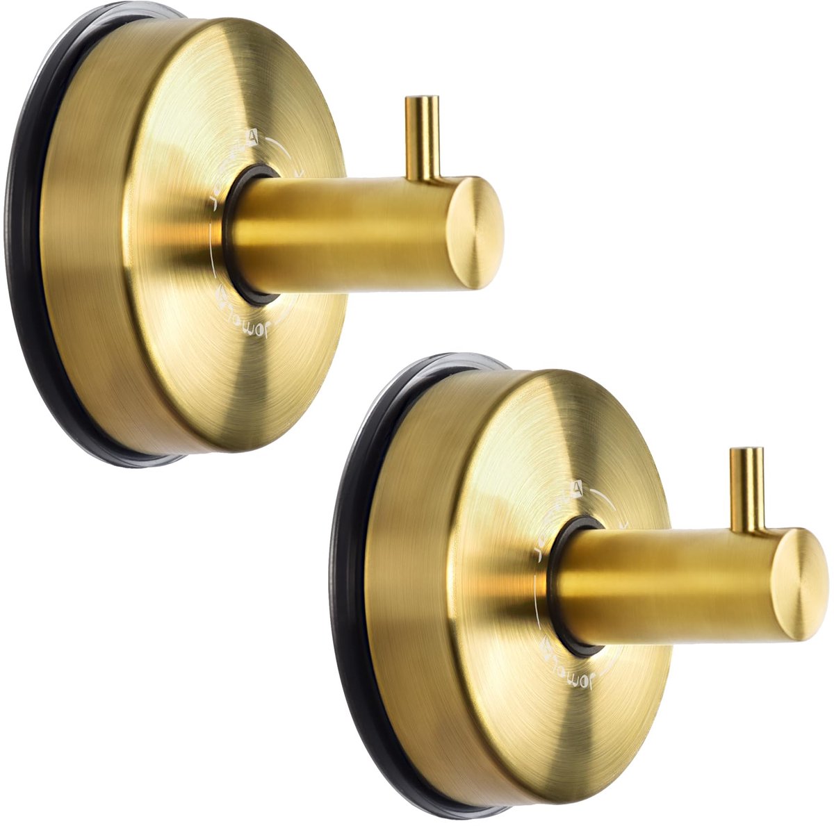 SnelShoppen - Badkamer Zuignap Goud Hangers RVS Handdoek Haak Douche Haken Vacuüm Zuignap Haken Keuken Gereedschap