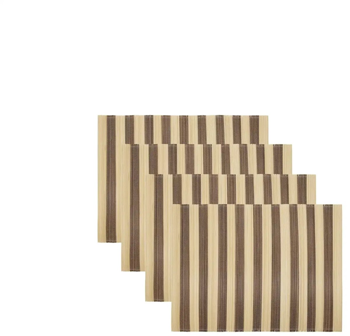 House Doctor Placemat Rayas bruin - 4 stuks