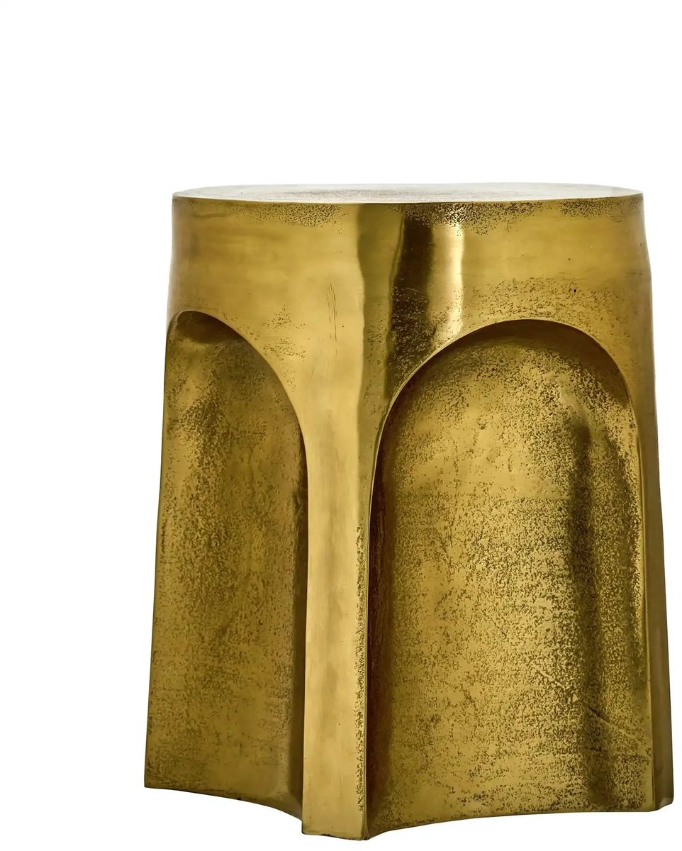 House Doctor Bijzettafel Riga Antiek gouden afwerking 40cm