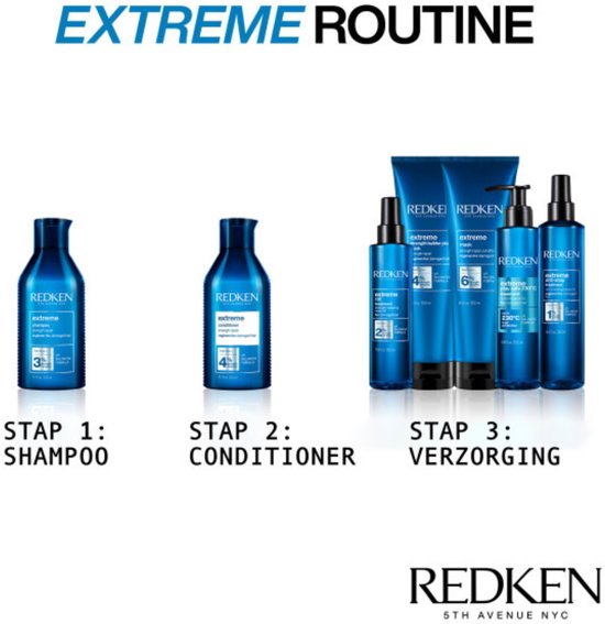 Redken Extreme Conditioner – Herstelt beschadigd haar en voorkomt haarbreuk – 300 ml