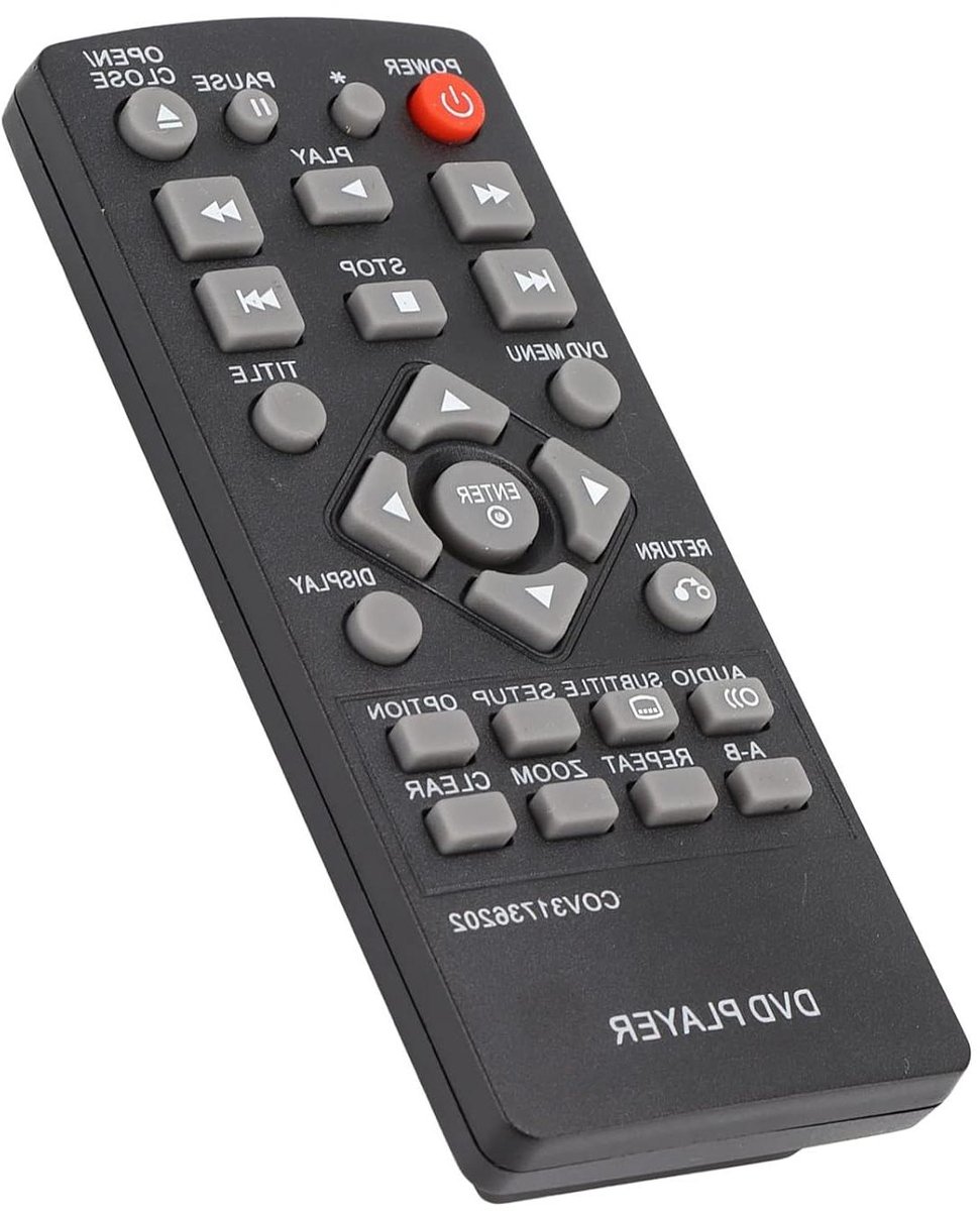 Afstandsbediening - Dvd Speler - Films Kijken - Geen Installatie - 11 x 5 x 3 cm - Zwart