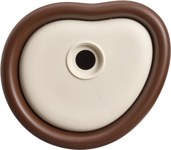 Elho Organic Bird House 25cm - Vogelhuisje voor Tuin of Balkon - Geschikt voor meer dan 11 Soorten - 100% Gerecycled Plastic - L27.4 x B16.8 x H25.4 cm - Kastanje bruin