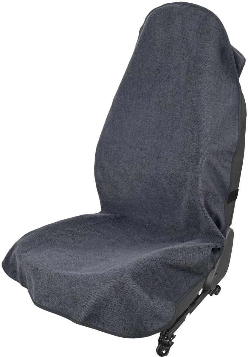 SnelShoppen - Autostoelbeschermer Anti-Zweet Voorstoelhoes - Antislip Handdoek Stoelbeschermer - Universele Pasvorm voor Auto, Bestelwagen en SUV - Gr
