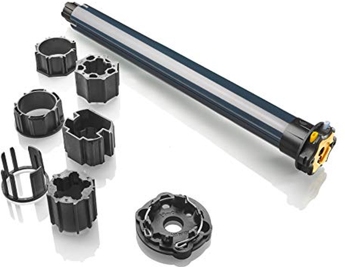 Rolluikmotor Vervangingskit - Rolluikmotor Set - Rolluiken Automatiseren - Bedraad - 20 Nm - Zwart