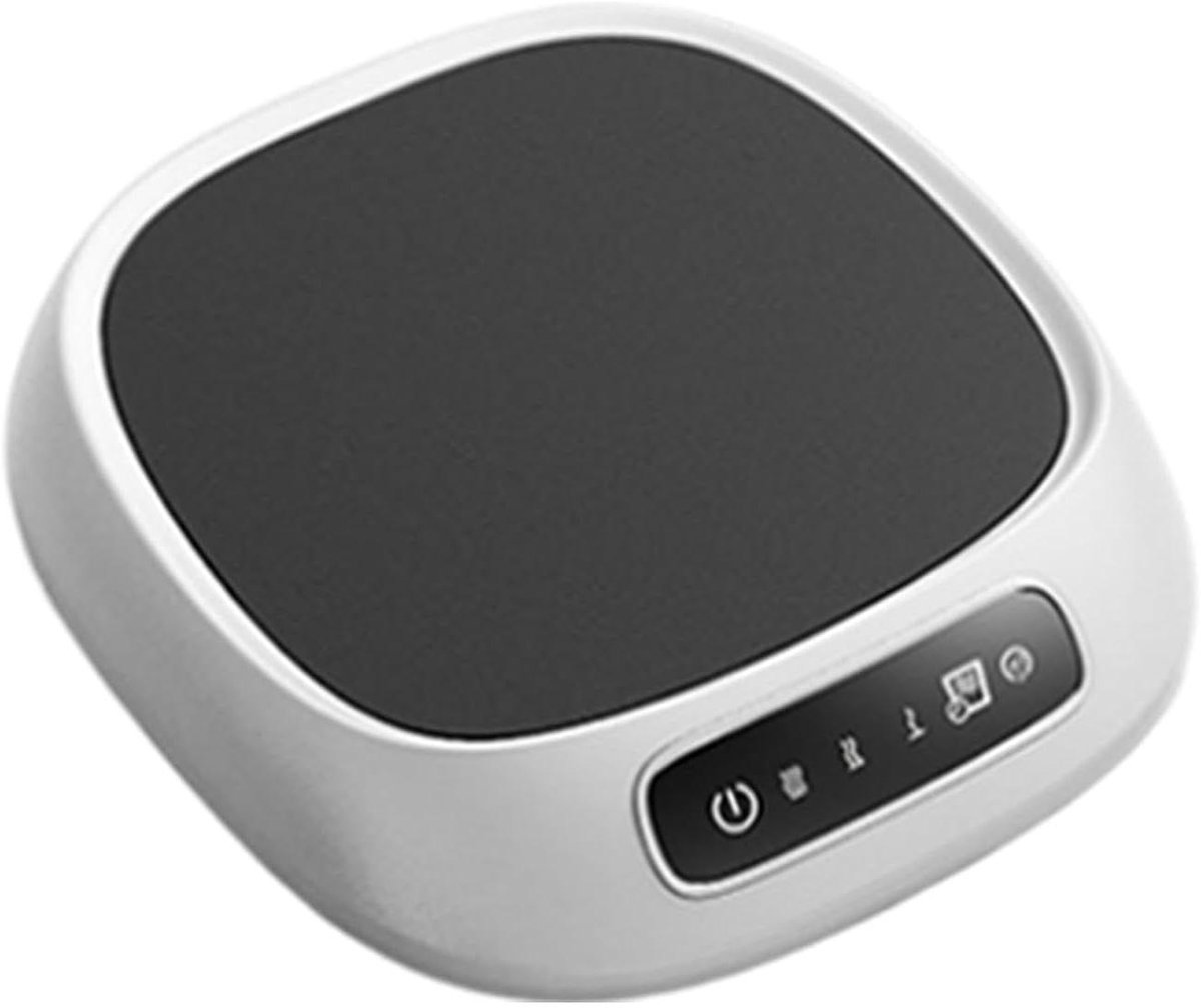 Koffie Warmer - Mok Verwarmer - Dranken Warm Houden - Instelbare Temperatuur - 13 x 13 x 3 cm - Grijs
