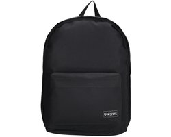 Unique Rugtas - Rugzak - Slijtvast & Tijdloos - School - Werk - Unisex Tas - Zwart
