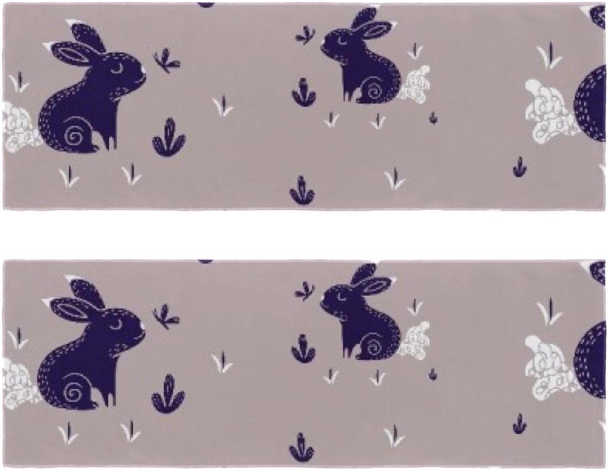 Reishanddoek Microvezel - Sneldrogende Handdoek - Sport en Reizen - Extra Absorberend - 29.5 x 81.5 cm - Veelkleurig