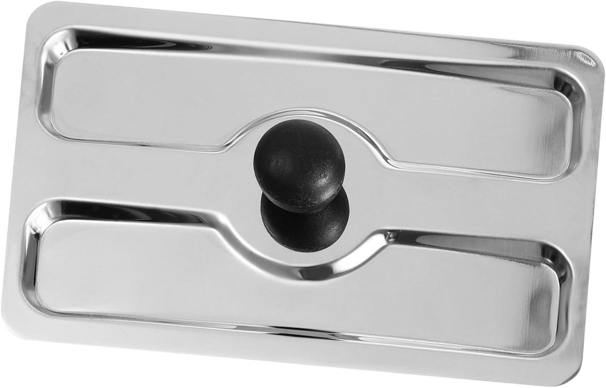 Broodrooster Deksel - Broodbakmachine Kap - Keuken Hygiëne - Roestvrij Staal - 15 x 10 cm - Zilver