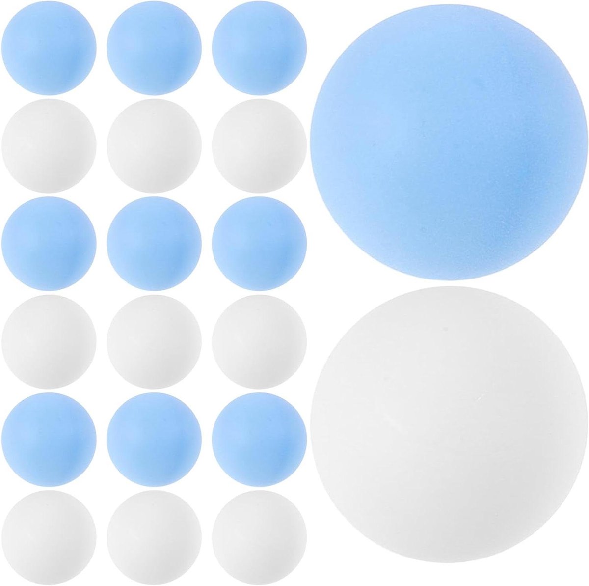 Pingpongballen 50 stuks - Tafeltennis ballen - Feestjes en spelletjes - Mat oppervlak grip - 40 mm - Multi