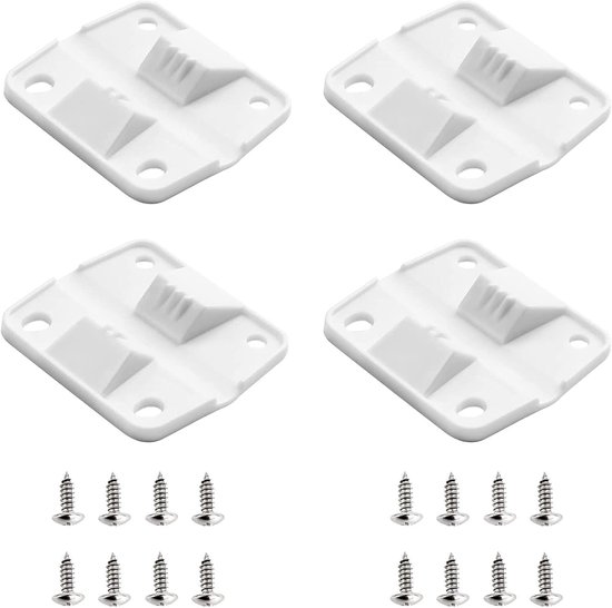 Koeler Scharnier Set - Koelbox Onderdelen - Reparatie Koelbox - Duurzaam Kunststof Materiaal - 4 stuks - Wit — afbeelding 5