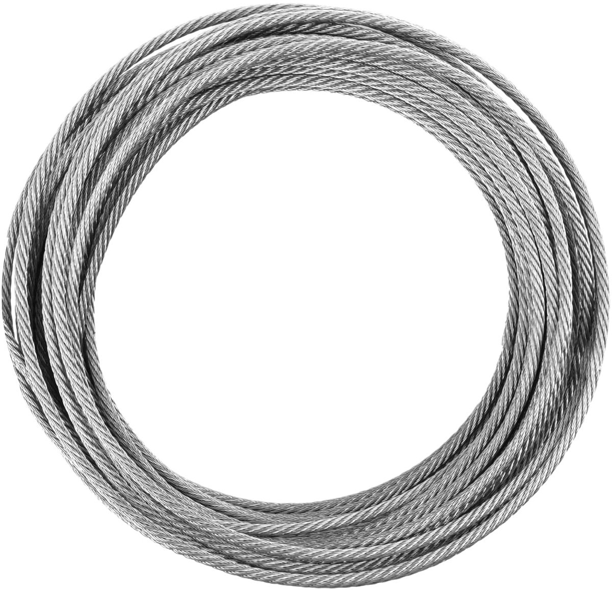 SnelShoppen - Stalen Kabel 5 mm, Roestvrij Staal 20 m, 7x7 Staalkabel, Draagvermogen 400 kg / 1000 kg, Perfect voor Tuin, Camping en Klussen