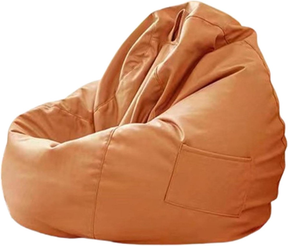 Zitzakhoes - Luie bank hoes - Speelgoed organiseren - Imitatieleren stof - 120*140cm - F