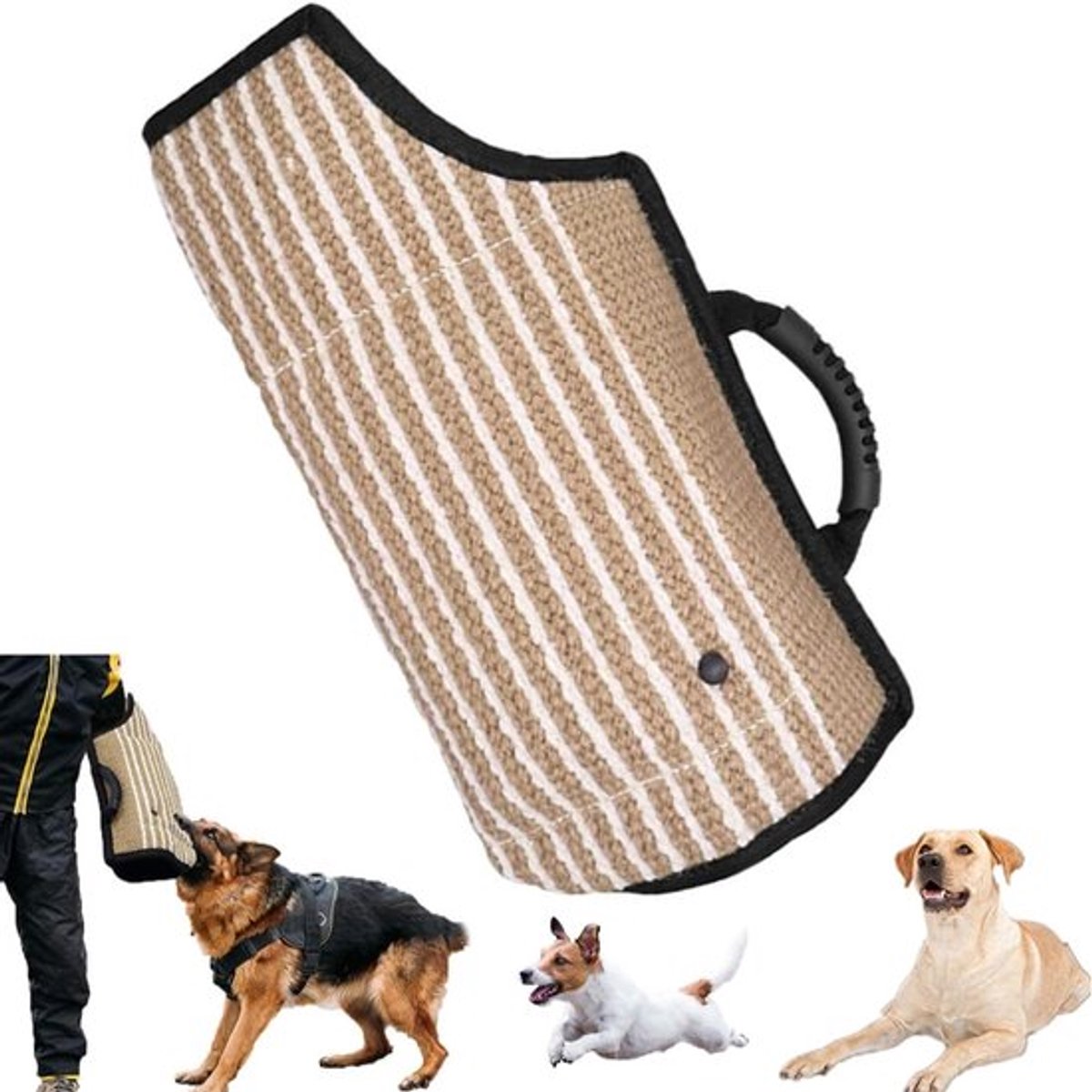Beschermende Mouw voor Grote Honden - Jute Materiaal - Hondentraining - Educatieve Apparatuur
