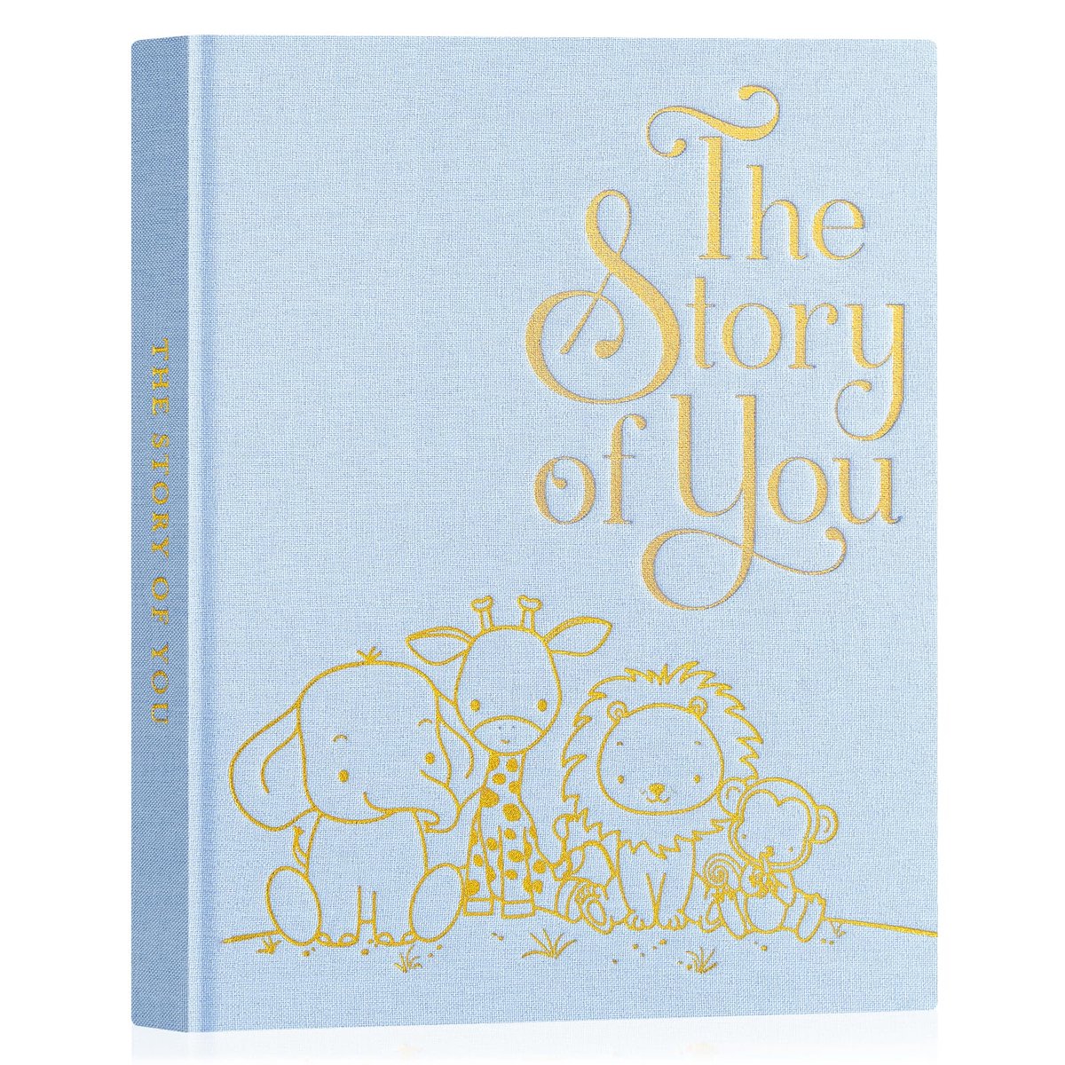 SnelShoppen - Baby Geheugen Boek voor Jongen en Meisje - Het Verhaal van Jou - Pasgeboren Baby Boek Keepsake Foto Album - Linnen Cover - Eerste 5 Jaar