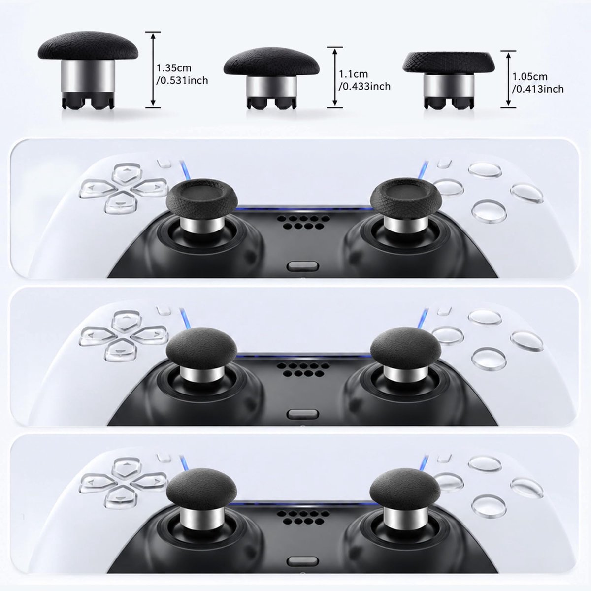 SnelShoppen - AKNES HallPi V6 Lineaire TMR-joystick vervanging voor PS5 DualSense & DualSense Edge Controller met Anti-Drift Elektromagnetische Sensor thumbnail 3