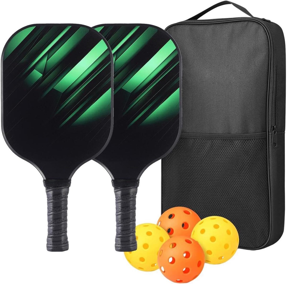 Pickleball Racket Set - Sport Rackets - Buitensporten - Inclusief Ballen en Tas - 41 x 23 x 6 cm