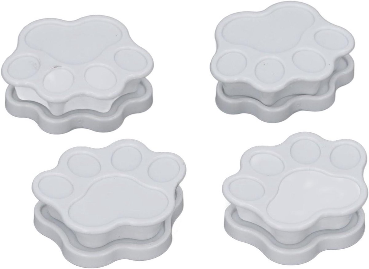 Potty Training Pad Houders - Plas Pad Muursteunen - Huisdier Training - Magnetische Bevestiging - 4 Stuks - Wit