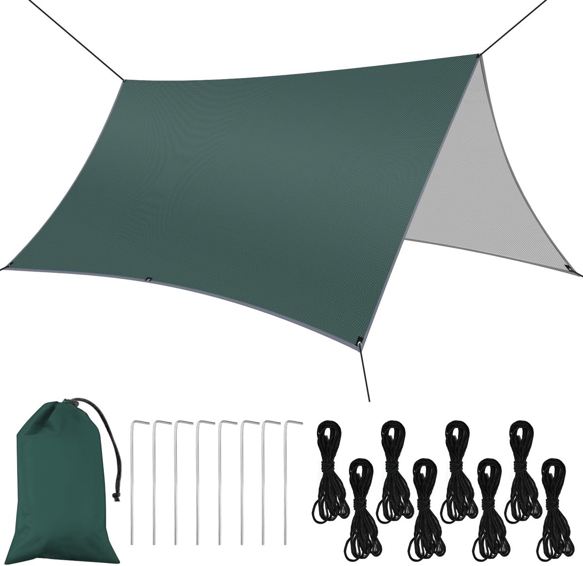 Dailygoods - Waterdichte 3m x 3m Tentzeil voor Kamperen en Buitenactiviteiten