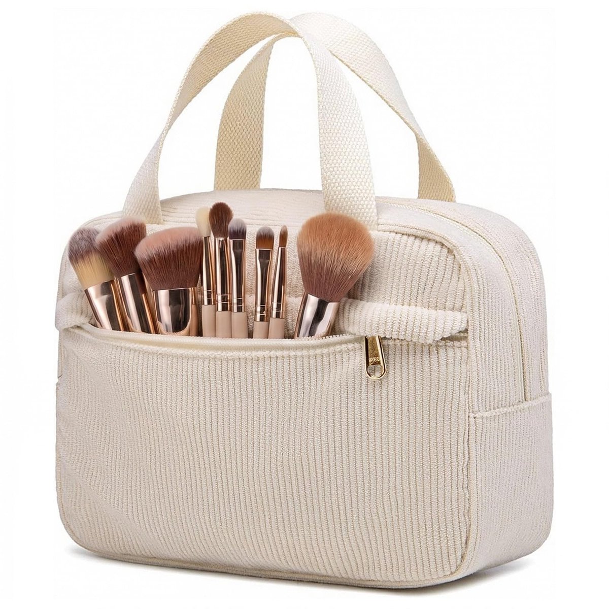 Dailygoods - Cosmetische Tas Dames Corduroy - Grote Toilettas voor Reizen