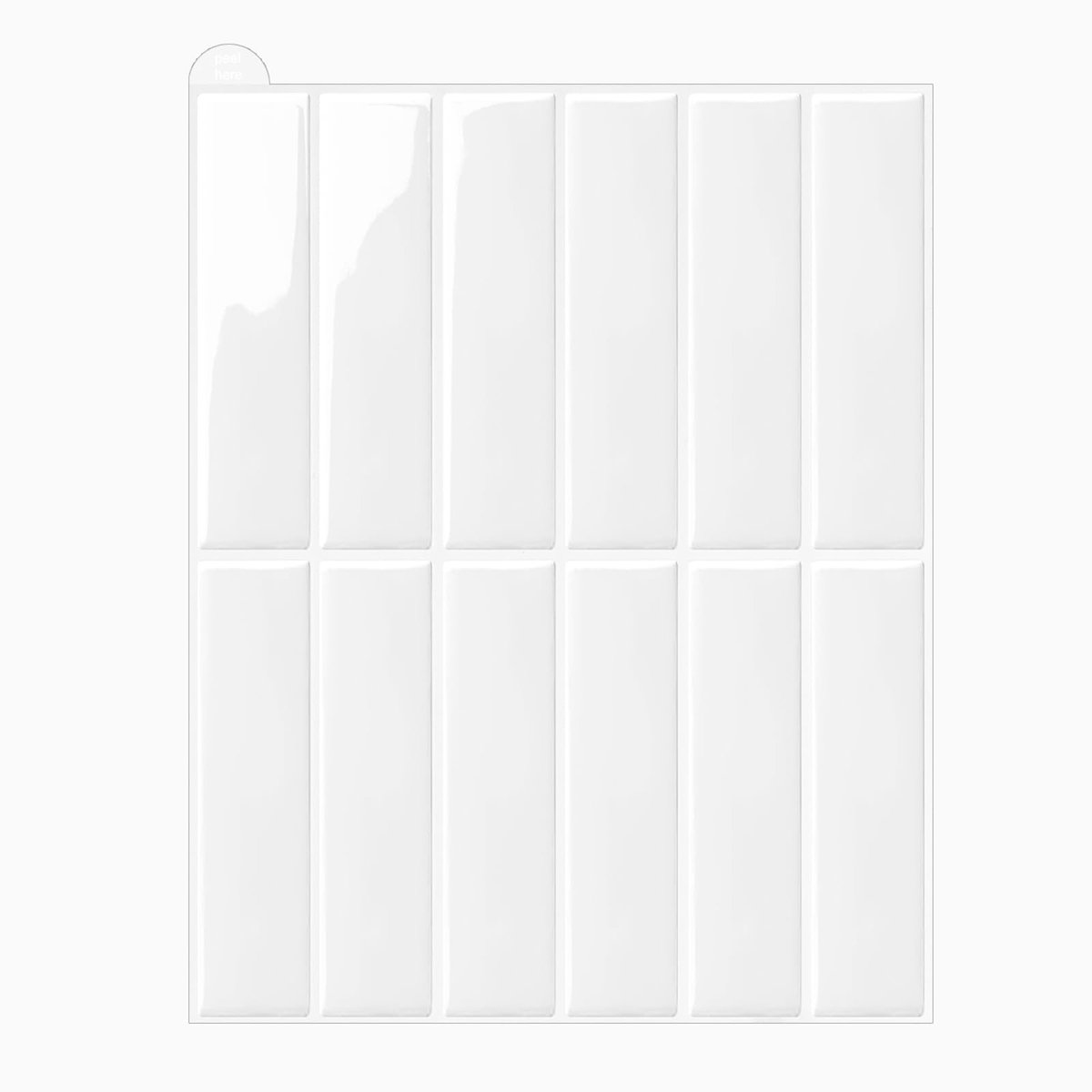 Dailygoods - Zelfklevende Wandtegels set van 10 vellen - 3D Peel en Stick voor keuken