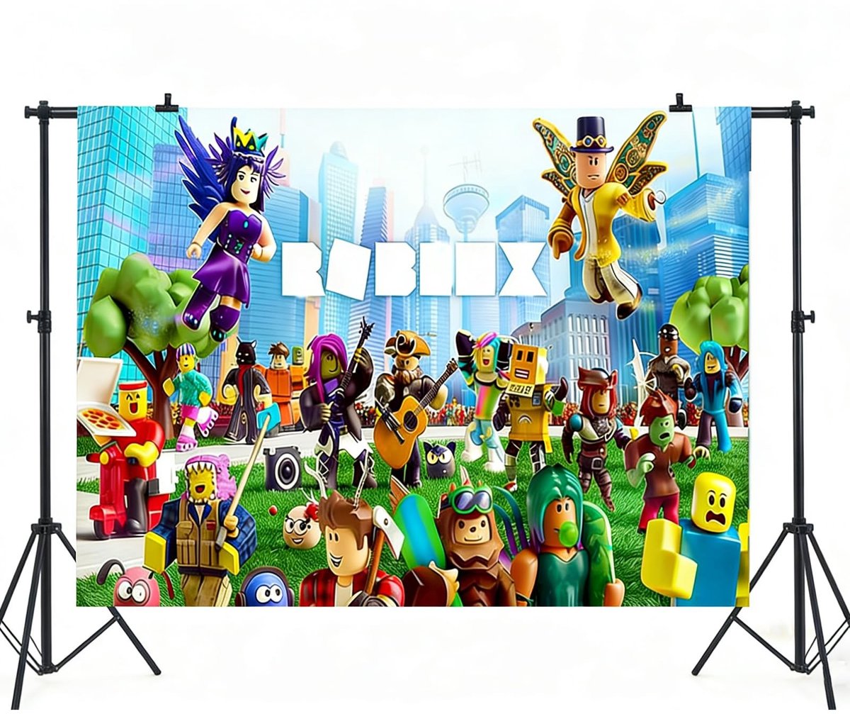 Dailygoods- Verjaardagsbanner Groot Formaat 150x100cm - Feest Decoratie - Scheurbestendig Vinyl - Cartoon Thema - Herbruikbaar - Vrolijke Kleuren - Feestdecoratie