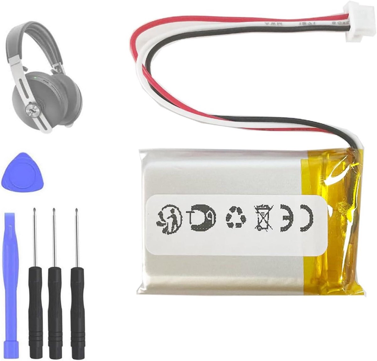 Vervangende Accu - Batterij - Draadloze Headset - Specifiek Model - 800mAh - N.v.t.