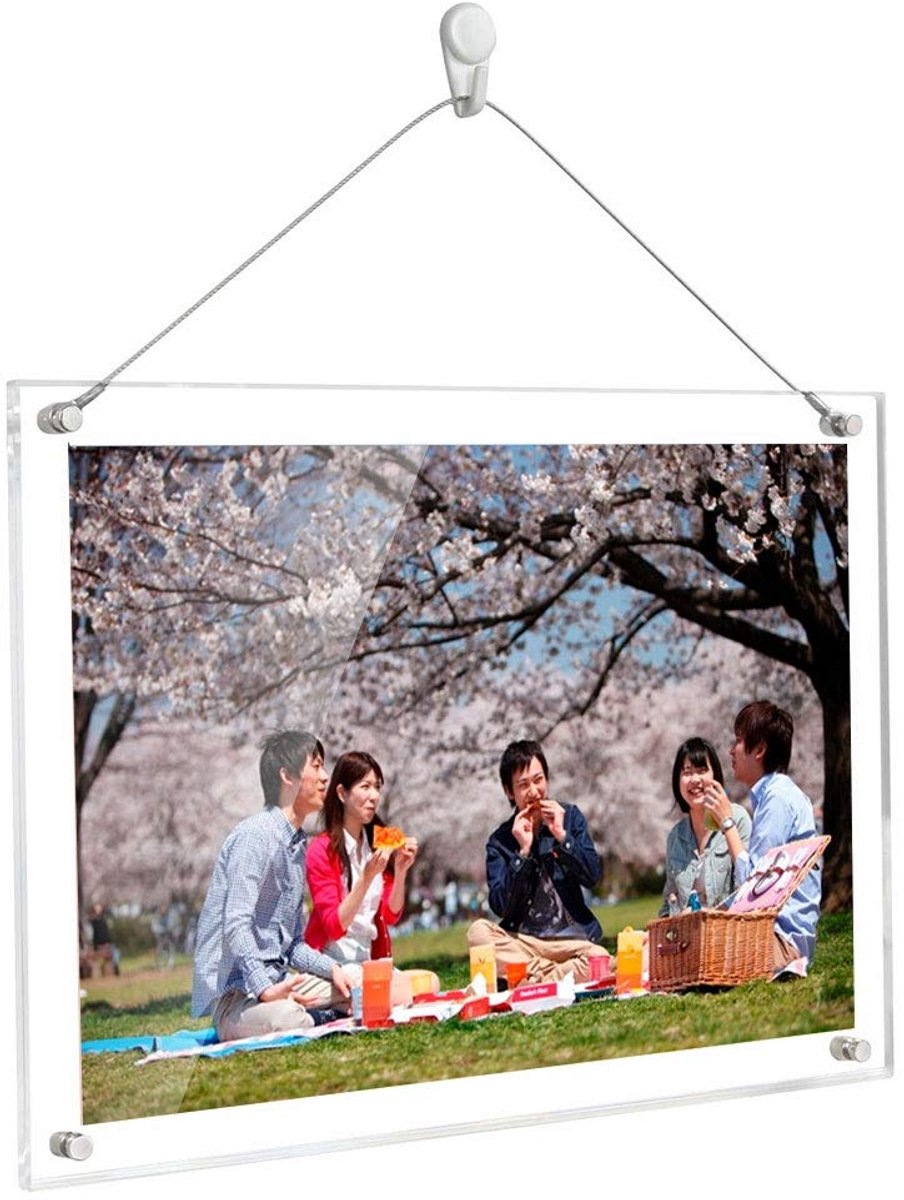 Dailygoods - Transparante Acryl Fotolijst - Perfect voor Wandmontage en Desktop