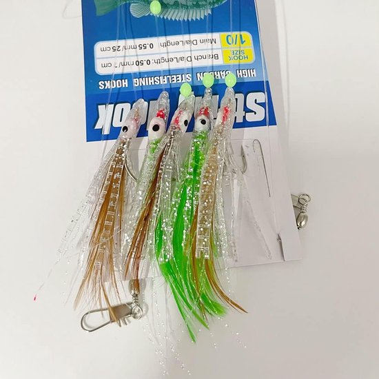 Sabiki Rigs - Vislijnen Lures - Zeevissen - Verschillende Systemen - 22 Stuks - Assorti — afbeelding 4