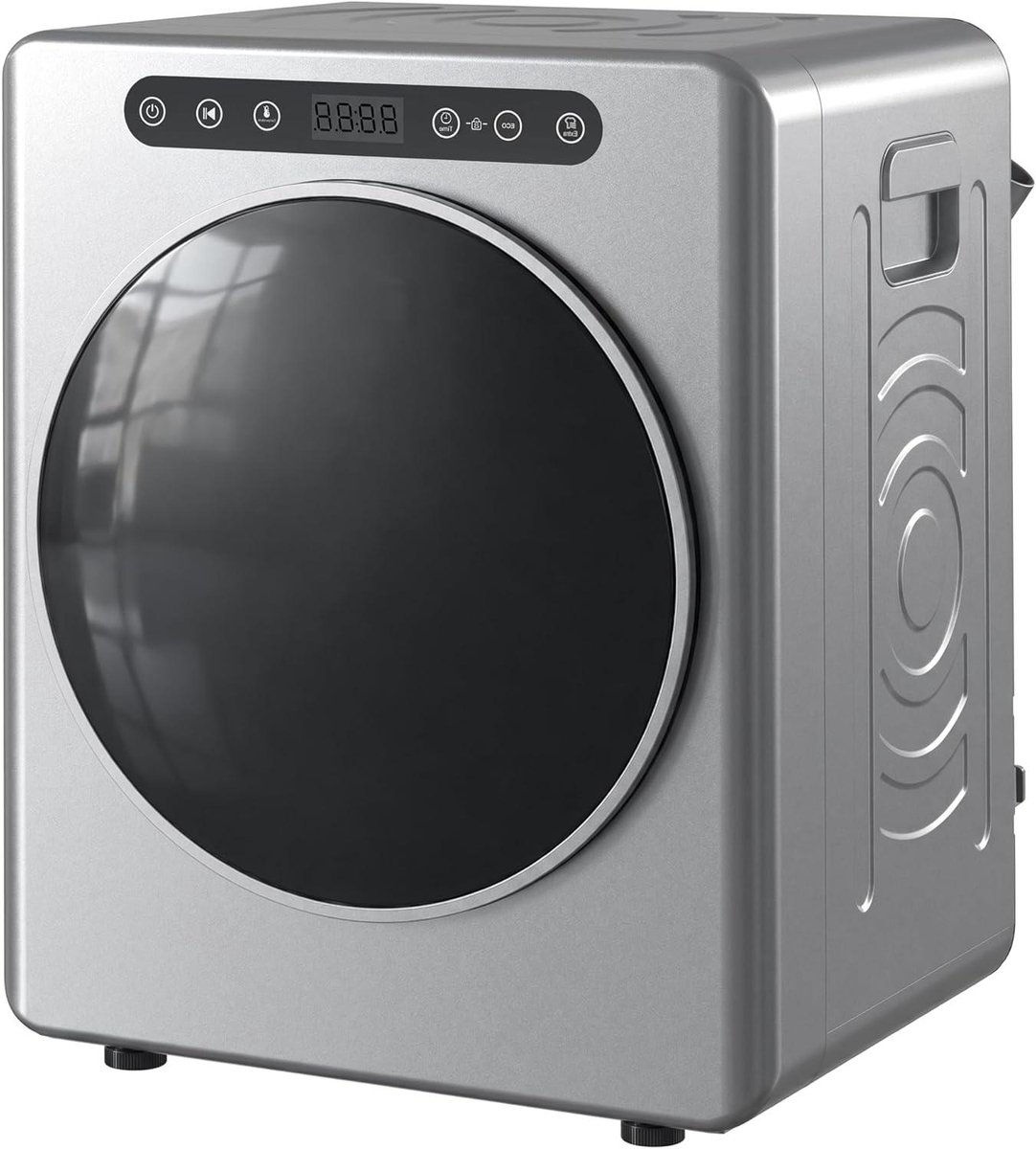 Mini Wasdroger Afvoerdroger Condensdroger Hygiënisch Kleding Drogen Compact Vrijstaand Ontwerp 5 kg Zilver